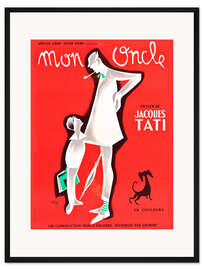 Gerahmter Kunstdruck Mein Onkel (französisch)