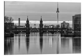 Magnettafel Oberbaumbrücke Berlin Skyline
