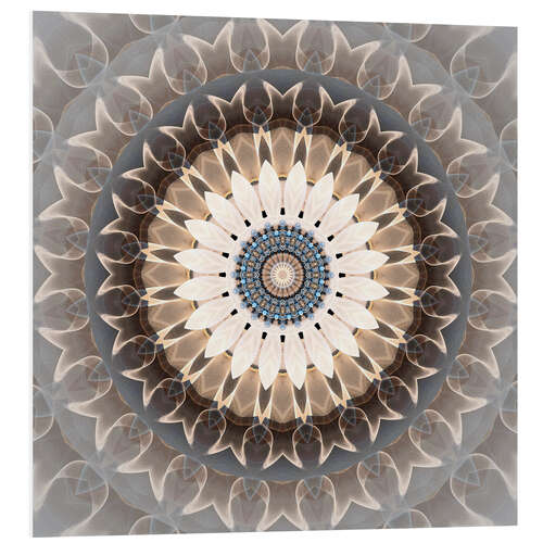 Foam board print Mandala easiness