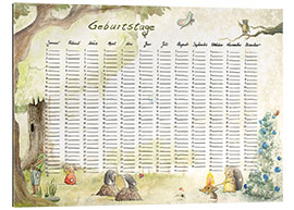 Gallery print Birthday calendar for kids (German)