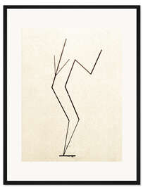 Gerahmter Kunstdruck Analytische Zeichnung nach Fotos der Tänzerin Palucca, 1925 II