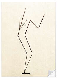 Selvklebende plakat Analytical Drawing Based on Photos of the Dancer Palucca, 1925 II