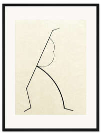 Gerahmter Kunstdruck Analytische Zeichnung nach Fotos der Tänzerin Palucca, 1925 I