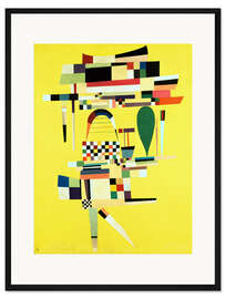 Gerahmter Kunstdruck Die gelbe Leinwand