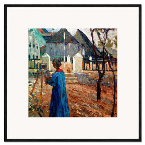 Impressão artística com moldura Kallmünz - Gabriele Münter Painting II