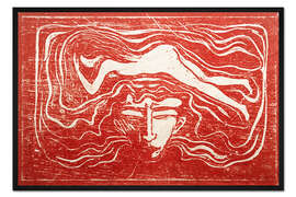 Gerahmter Kunstdruck Im männlichen Gehirn - Edvard Munch