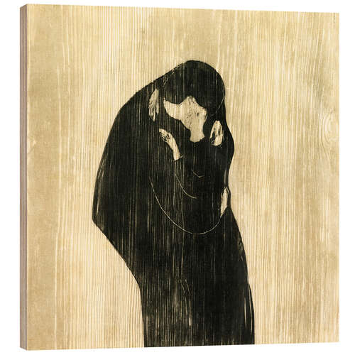 Wood print The Kiss IV