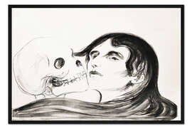 Gerahmter Kunstdruck Todeskuss