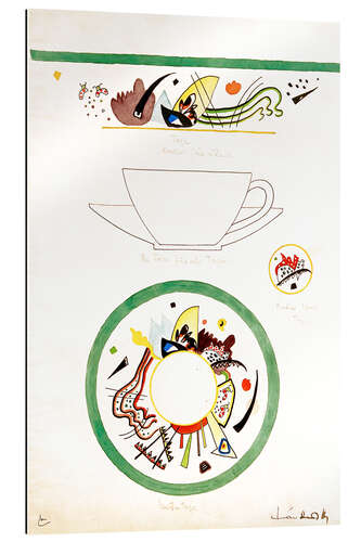 Gallery print Sketch for a cup and saucer