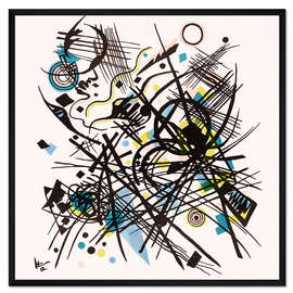 Gerahmter Kunstdruck Lithographie für die Vierte Bauhausmappe, 1922