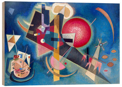 Tableau en bois Dans le bleu