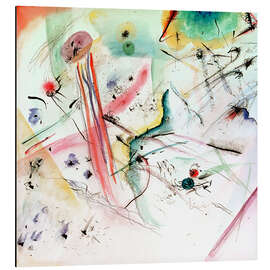 Magnettafel Komposition m. roten u. blauen Streifen