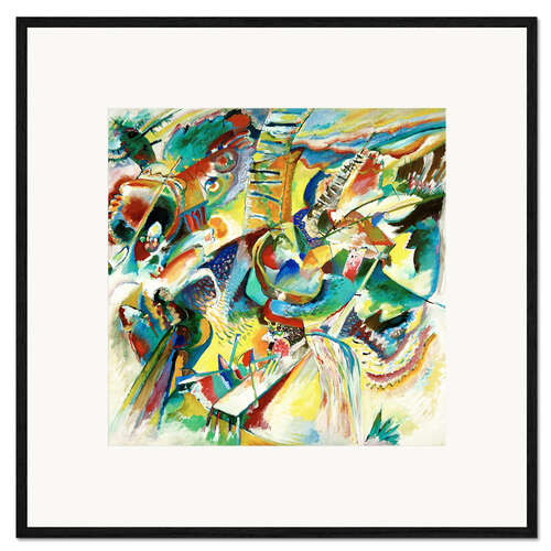 Kunsttryk i ramme Improvisation Klamm