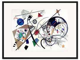 Gerahmter Kunstdruck Durchgehender Strich