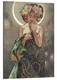 Magnettafel Der Mond und die Sterne - Der Mond (Detail)