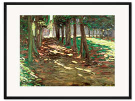 Gerahmter Kunstdruck Im Park von Saint Cloud