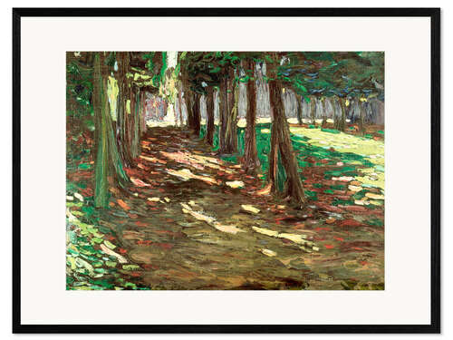 Ingelijste kunstdruk Park of Saint Cloud