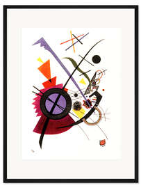 Gerahmter Kunstdruck Violett