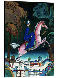 Magnettafel Amazone mit Löwen