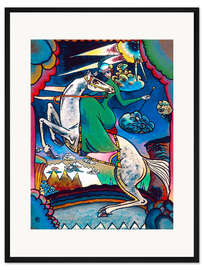 Gerahmter Kunstdruck Amazone in den Bergen