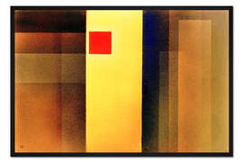 Gerahmter Kunstdruck Rotes Quadrat