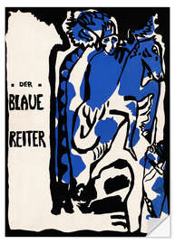 Selvklebende plakat Omslag av "Der blaue Reiter"-almanakken, ca. 1912