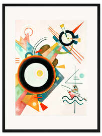 Gerahmter Kunstdruck Bild mit Pfeilform