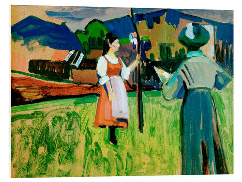 Foam board print Murnau - Gabriele Münter Painting