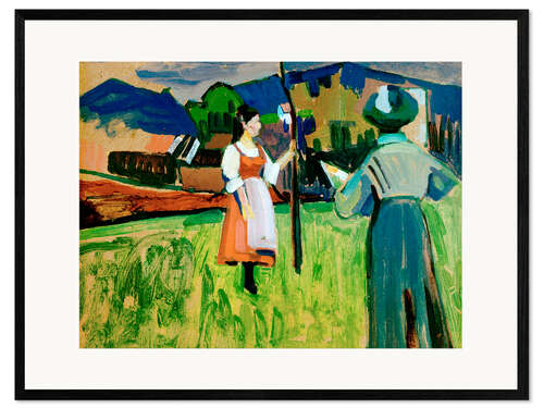 Kehystetty taidepainatus Murnau - Gabriele Münter Painting