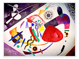 Wandbild  Roter Fleck II - Wassily Kandinsky