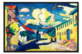 Gerahmter Kunstdruck Murnau - Dorfstraße