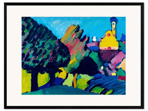 Gerahmter Kunstdruck Murnau - Herbstliche Landschaft