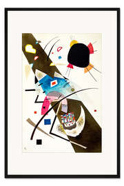 Gerahmter Kunstdruck Zwei schwarze Flecke