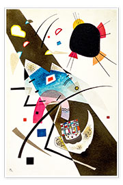 Wandbild  Zwei schwarze Flecke - Wassily Kandinsky