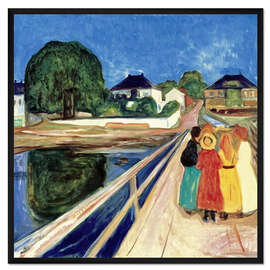 Gerahmter Kunstdruck Auf der Brücke