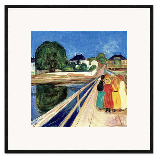Gerahmter Kunstdruck Auf der Brücke