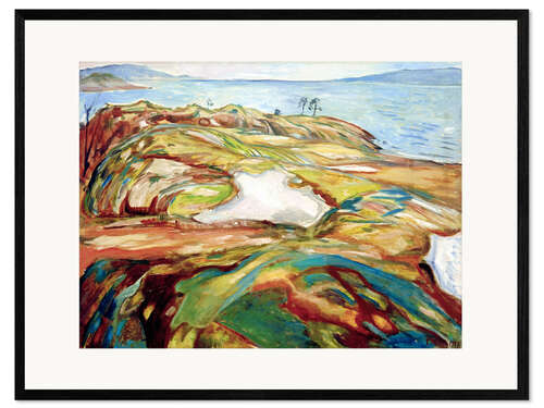 Framed art print Big coastal landscape