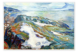Stampa  Winter Landscape, 1915 - Edvard Munch