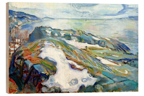 Holzbild Winterlandschaft, 1915