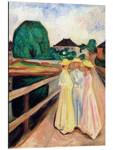 Aluminium print The Women on the Bridge
