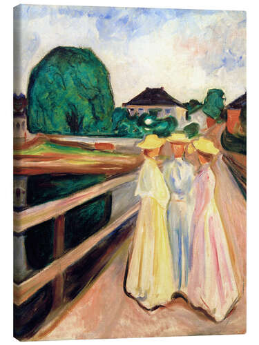 Canvas print The Women on the Bridge