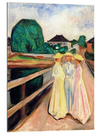 Galleriprint Damene på broen - Edvard Munch