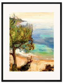 Gerahmter Kunstdruck Landschaft bei Nizza