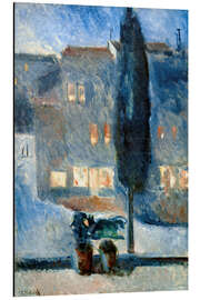 Magnettafel Die Zypresse im Mondlicht