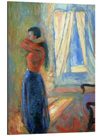 Magnettafel Frau beim frisieren