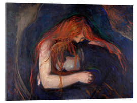 Akrylbilde  Vampyr - Edvard Munch