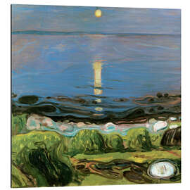 Magnettafel Sommernacht am Ufer