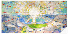 Sticker mural  Le Soleil (détail) - Edvard Munch