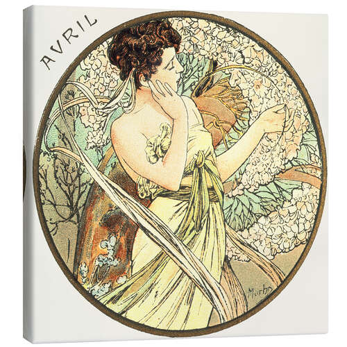 Canvas print The Months - April (Avril)