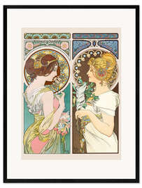 Framed art print Primrose &amp; Feather